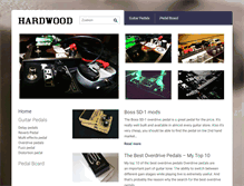 Tablet Screenshot of hardwoodpedals.com